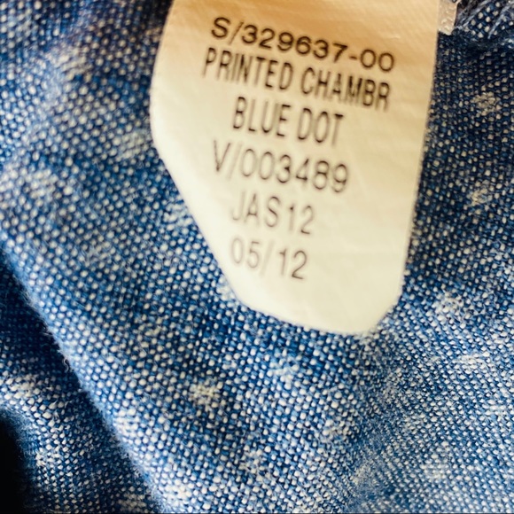 Old Navy Women’s Button Down Jean Polka Dot Top M - Picture 11 of 13